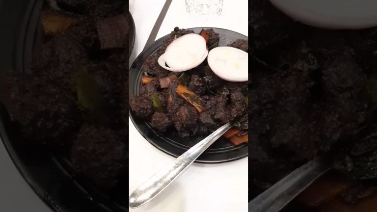 Kerala Popular Food Porata and Coconut Beef Fry