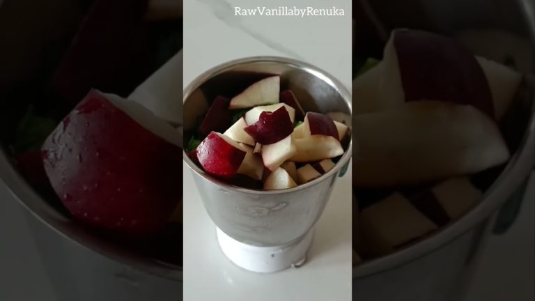 Start Your Morning With This Energy Drink | Spinach Smoothie | RawVanillabuRenuka | #shorts