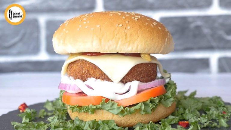 Homemade Chicken Burger Patty Recipe By Food Fusion