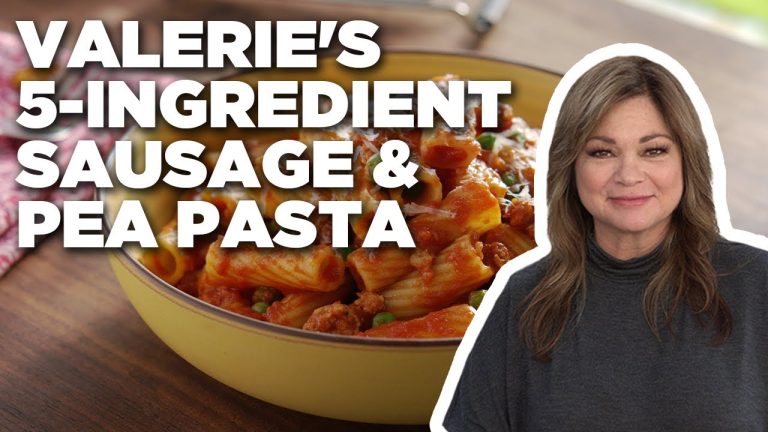 Valerie Bertinelli's 5-Ingredient Sausage and Pea Pasta | Food Network
