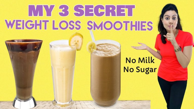 My 3 Secret Healthy Smoothies For Weight Loss | Lose Belly Fat & 10 Kgs Fast – TRY THEM TODAY