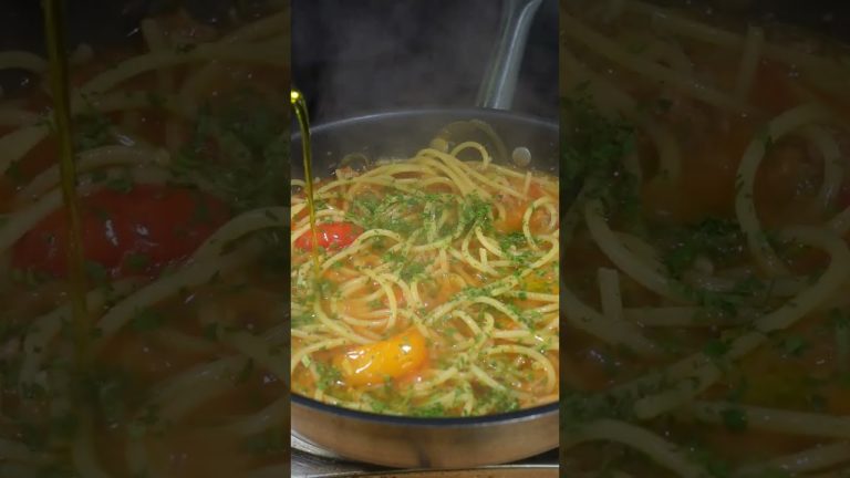 SPAGHETTI WITH TUNA #shorts #asmr
