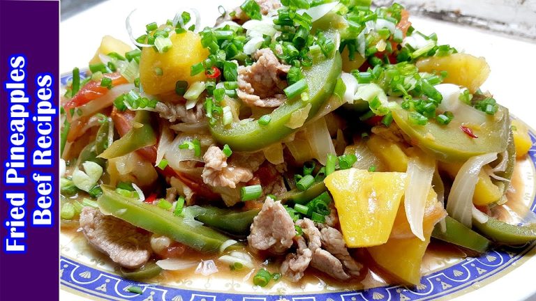 Fried Pineapples Beef Recipes, Culinary Cooking, Homemade food