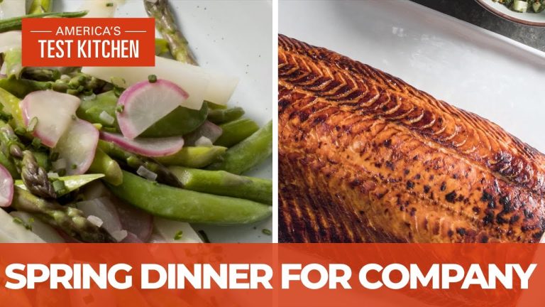 How to Make Impressive Roasted Whole Side of Salmon and Buttery Spring Vegetables