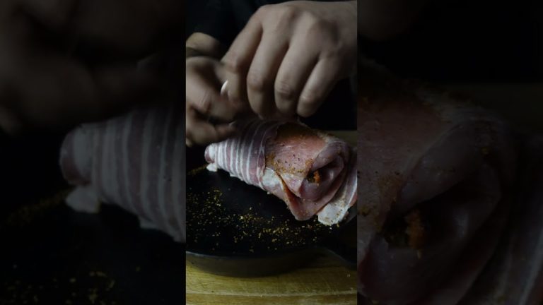 #howto  #cook  a #baconwrapped  #linguiça  stuffed #porkloin #shorts