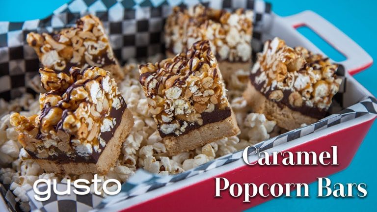 Caramel Popcorn Squares | Dessert Recipes