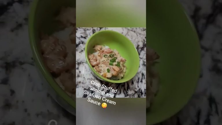 Crab Stuffed Shrimp and Seafood Cream Sauce Recipe Video Dropping Soon!