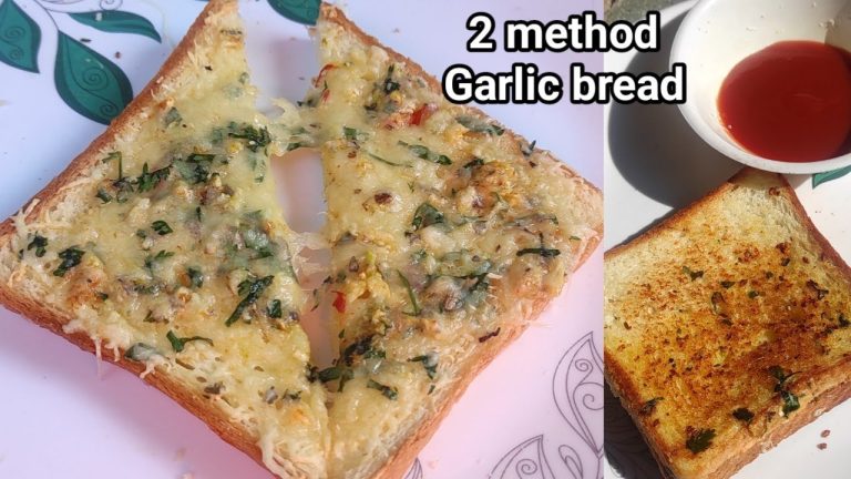 तवे पर और microwave दोनों में बनाएंगे garlic bread how to make cheese garlic bread recipe at home
