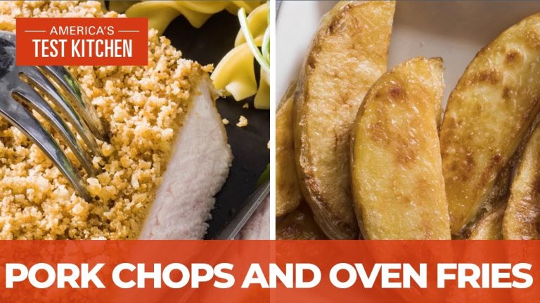 How to Make Crispy Deviled Pork Chops and Thick-Cut Oven Fries