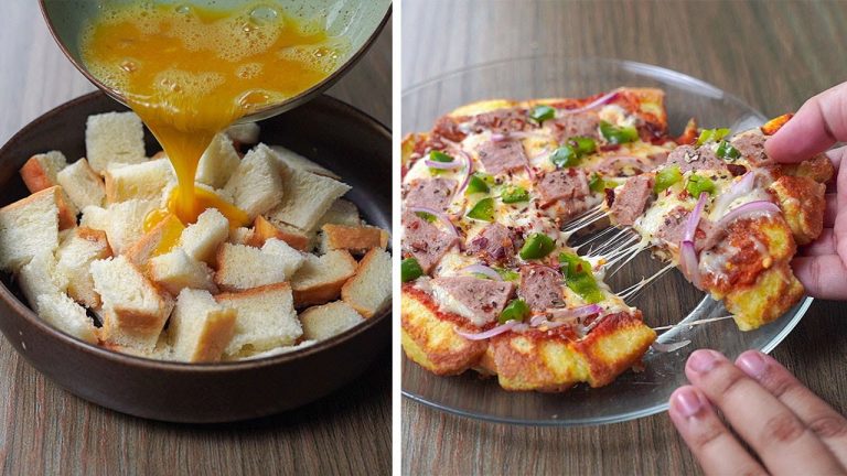 Don't Waste Leftover Bread, You Can Make Bread Pizza With That | Bread Pizza Recipe | Yummy