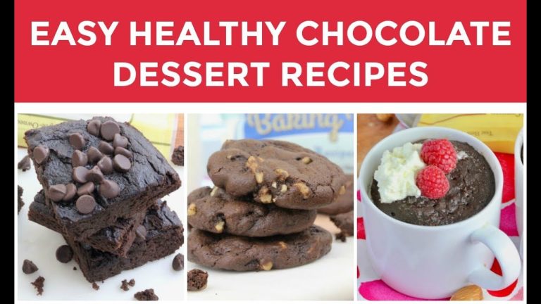 Chocolate Dessert Recipes | 3 Easy Healthy Gluten Free Baking Recipes