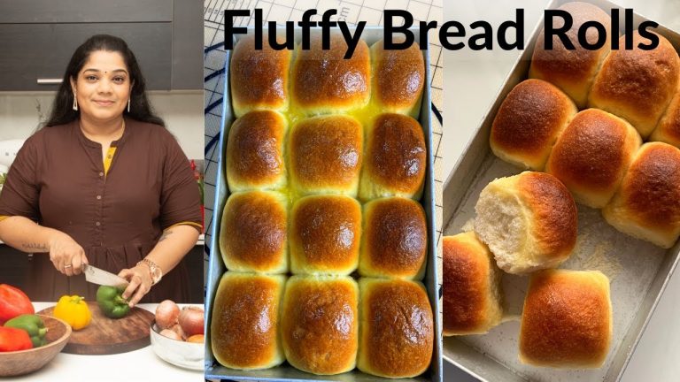 Soft & Fluffy Pillow Like Bread Rolls – Easy Bread Rolls Recipe