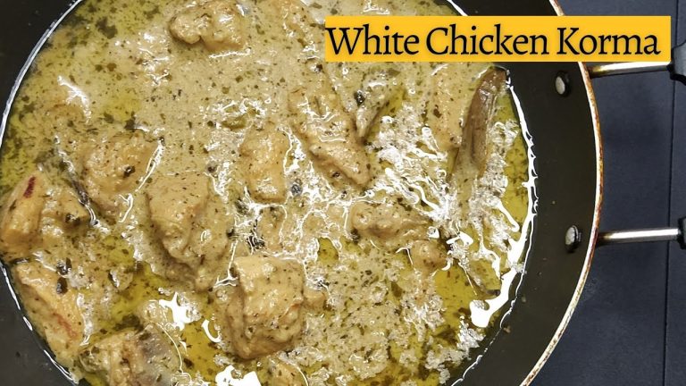 White Chicken Korma – Restaurant Style | White Chicken Gravy | Chicken Gravy | Chicken Korma Recipe