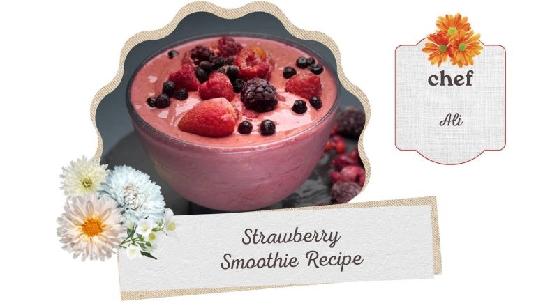 Refreshing Strawberry Smoothie Recipe – Perfect Drink for Ramadan Sehar-o- Iftar!