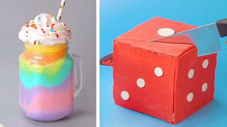 How To Make the Best Ever Rainbow Cake | Easy Dessert Recipes For Your Family | So Tasty Cake