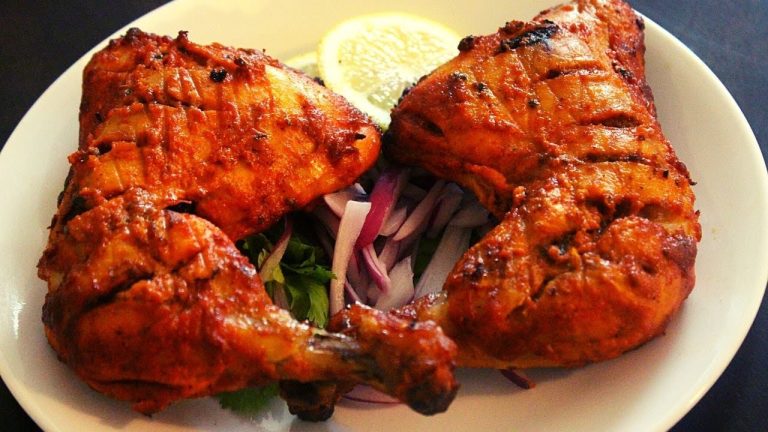 tandoori chicken restaurant style- how to make tandoori chicken- grilled chicken recipe