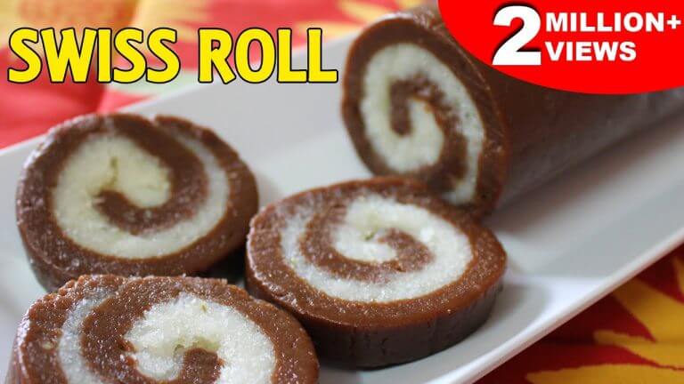 No Bake Swiss Roll / Cookies | Quick Easy Chocolate Recipe | Easy Dessert Recipes | Kanak's Kitchen