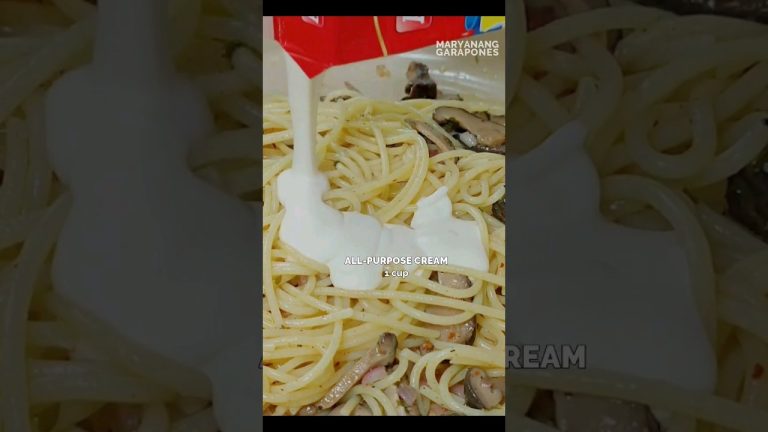 Cream Shiitake Mushroom Pasta