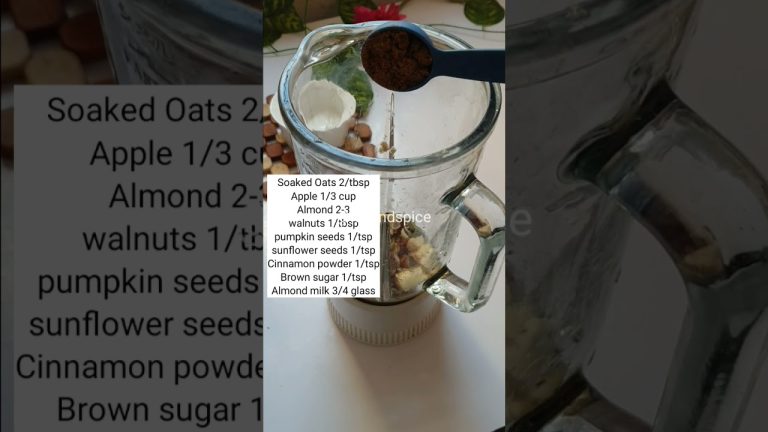 High PROTEIN Oats Breakfast Weight Loss Smoothie Recipe  #weightloss #trending #viralrecipe