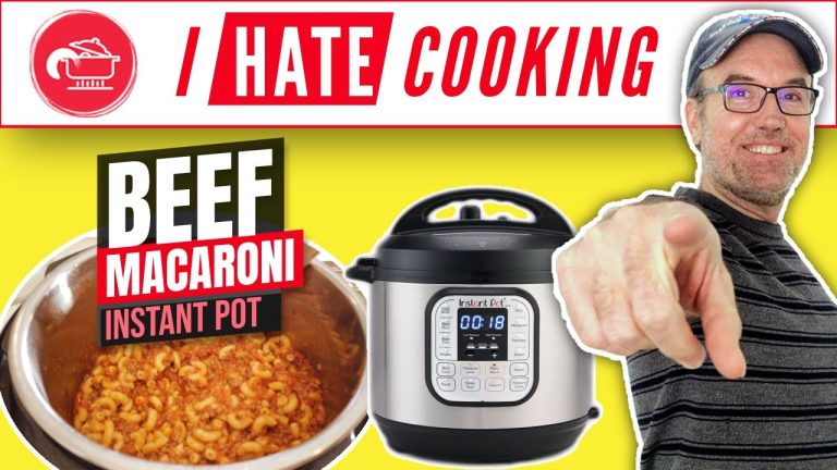 Instant Pot Recipes : Beef Macaroni, without boiling water
