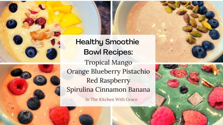 4 Delicious Healthy Smoothie Bowl Recipes!
