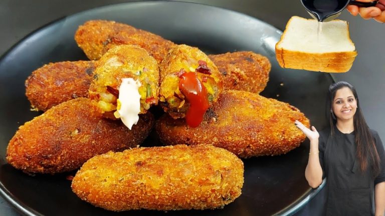 5 Minutes Evening Snacks Recipe | Crispy &Tasty Bread Snacks| Bread Rolls | Selines Recipes |