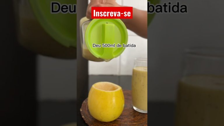 BATIDA DE MARACUJÁ! #short #receitas #drinks #batidademaracuja #batidas #bebidas  #bebida #coquetel