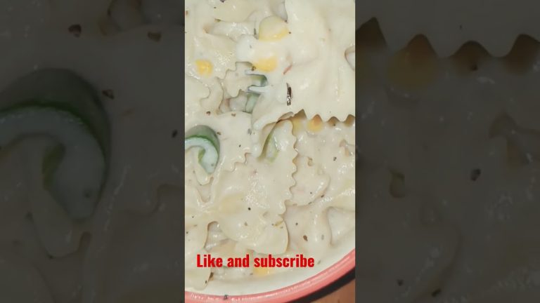 white sauce pasta with lemongrass