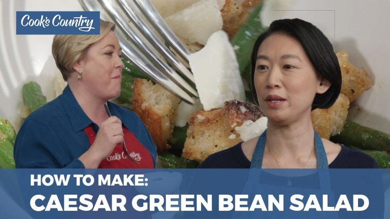 How to Make Caesar Green Bean Salad