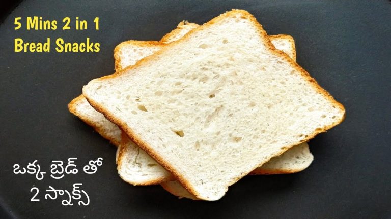 Bread Recipes in Telugu/5 Minute Snacks/Evening Snacks using Bread/Easy Bread Recipes/Snacks Recipes
