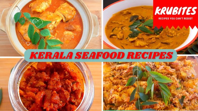 Kerala Seafood Recipes | Fish Curry | Fish Pickle | Sardines In Tapioca | Mussels & Raw Banana Curry