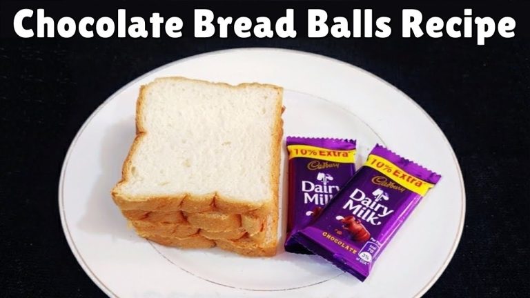 5 Minutes Evening Snacks Recipe | Crispy &Sweet Bread Snacks | Chocolate Bread Balls Recipe #Shorts