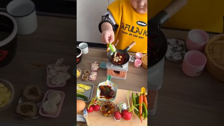 How Little Chef Makes Delicious Food for Family|Chinese Food Recipe for Dinner