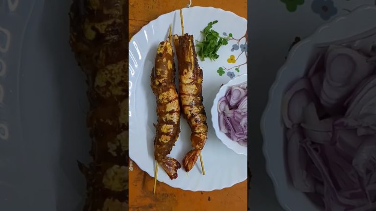 Tiger prawns tawa fry | prawn recipe #shorts #cooking #seafood #tasty