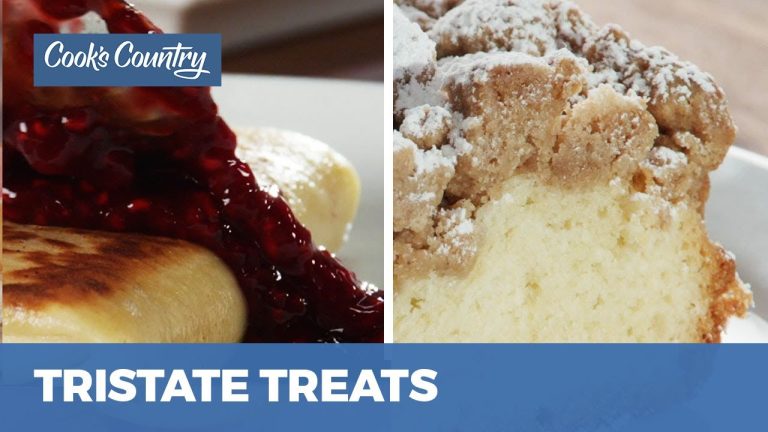 How to Make New Jersey Crumb Buns and Cheese Blintzes with Raspberry Sauce