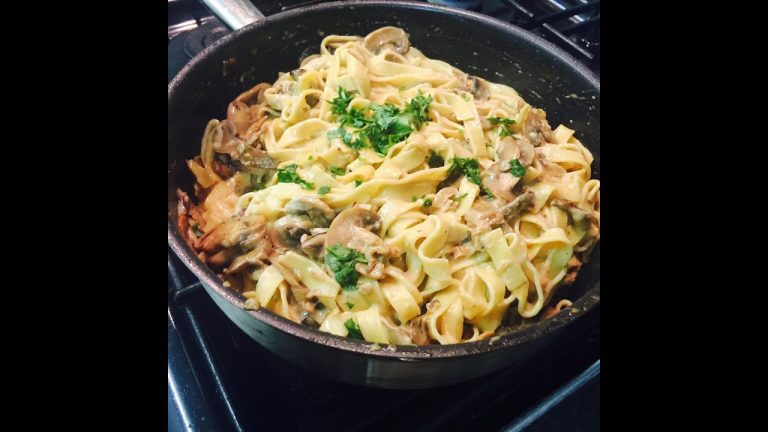 Creamy Mushroom Sauce with Tagliatelle Pasta Recipe – Cook with Julie – Episode 3