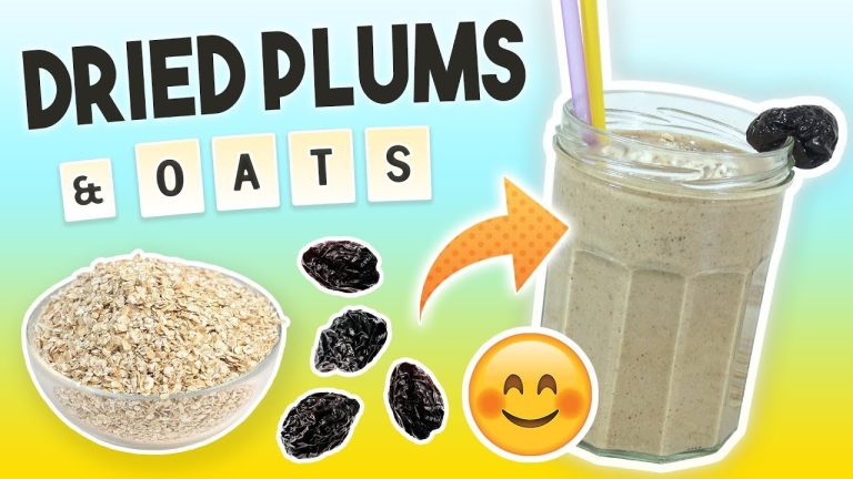 Dried Plum Oatmeal Smoothie (Weight Loss Smoothie Recipe)