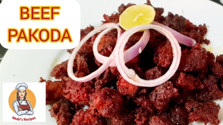 Beef Pakoda in tamil | பீப் பக்கோடா | Mubis Recipes