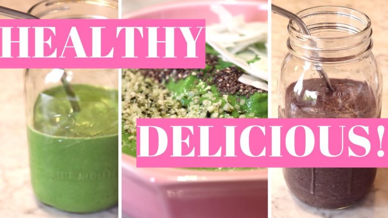 3 Alkaline Smoothie Recipes | Delicious Alkaline Vegan Green Smoothies (Under 400 Calories)