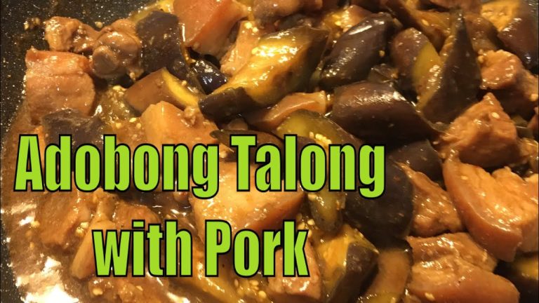 ADOBONG TALONG with PORK RECIPE l EGGPLANT WITH PORK