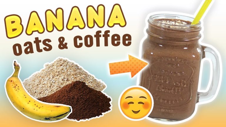 Banana Oat Coffee Smoothie (Breakfast Smoothie Recipe)