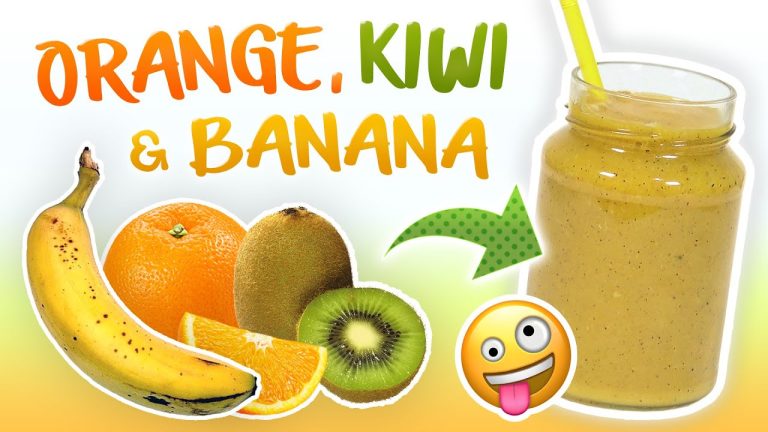 Orange Kiwi Banana Smoothie (Immunity Boosting Smoothie Recipe)