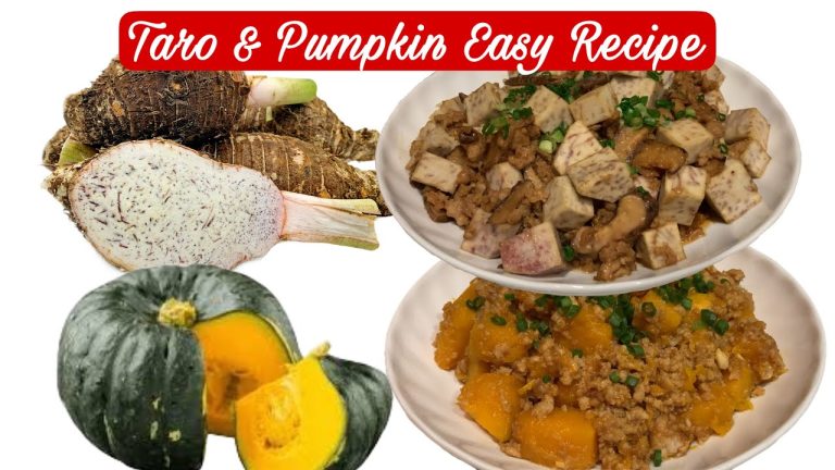 Taro and Pumpkin Easy Recipe with Minced Pork (Chinese Recipe) | Cooking Maid Hongkong