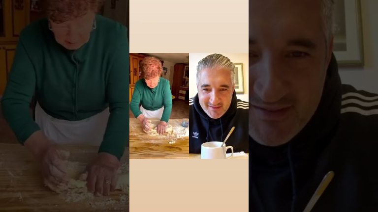 Nonna making fresh egg pasta dough #shorts