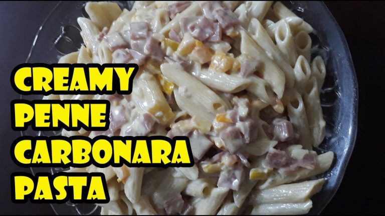 CREAMY PENNE PASTA CARBONARA RECIPE | HOW TO MAKE PENNE PASTA CARBONARA