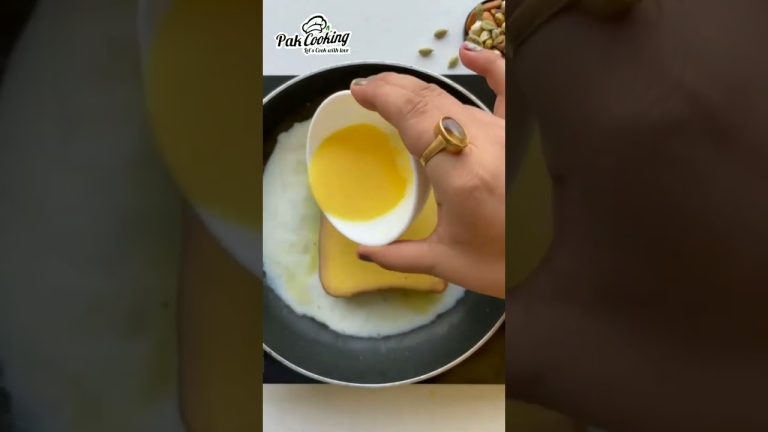 Bread and Milk Toast amazing recipe !#youtubeshorts #shorts #pakcooking