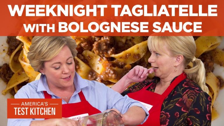 Our Recipe for Tagliatelle with Bolognese Sauce is Perfect for a Weeknight