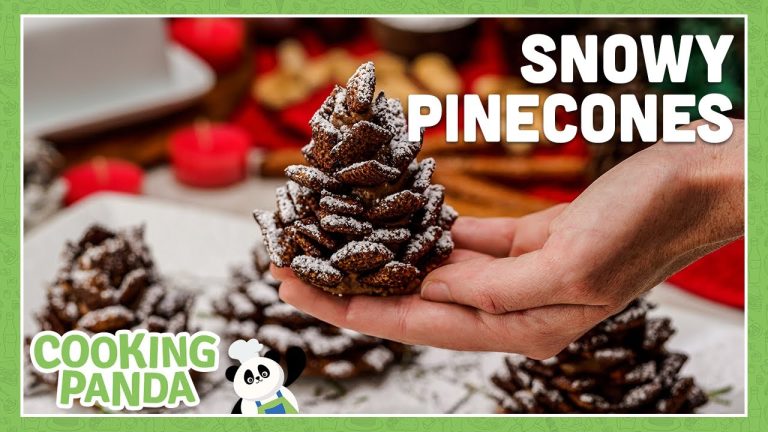 Snowy Pinecones [Chex MIX Recipe] | #Shorts Cooking Panda
