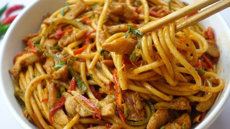 Chicken Chow Mein Restaurant Style,Quick And Easy Recipe By Recipes Of The World