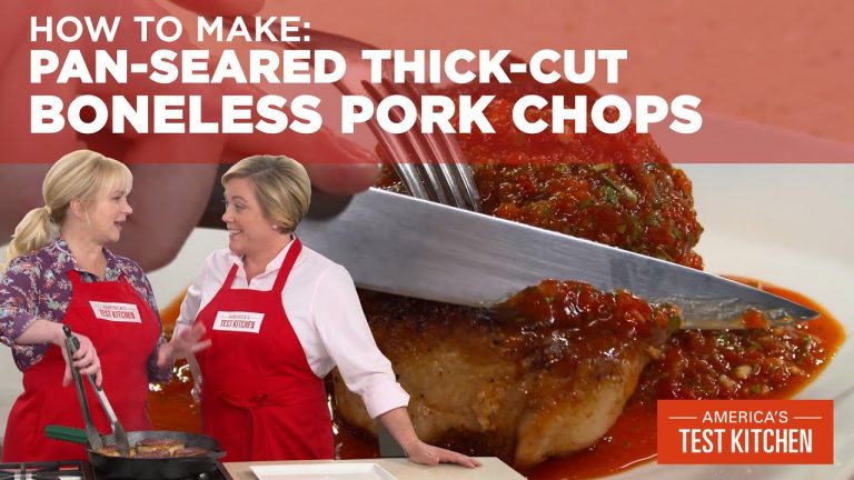 How to Make Pan-Seared Thick-Cut Boneless Pork Chops